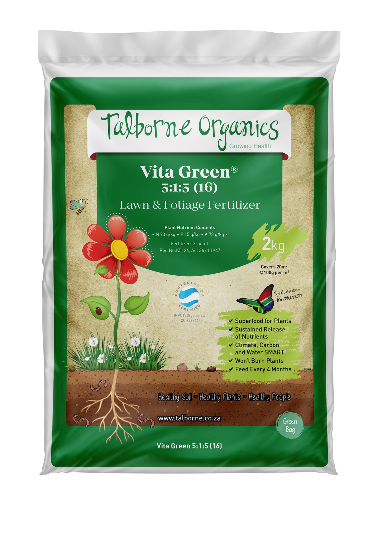 Talborne Organics - Vita Green 5:1:5 | Hydroponic | Seeds For